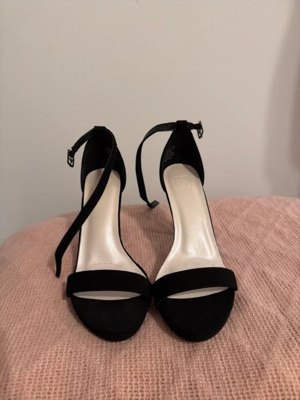 Black stiletto heels